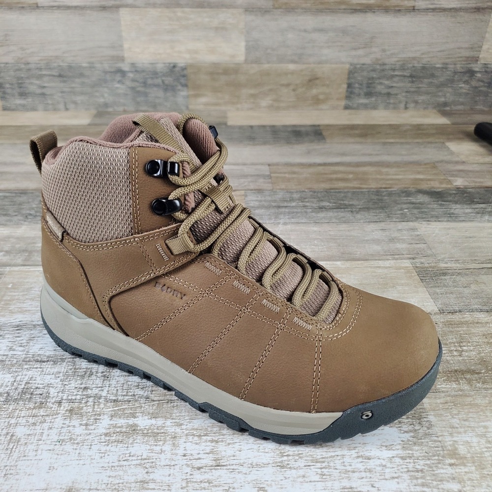 Oboz Shedhorn B-DRY‎ Mens Hiking Shoes Sz 9 Sandhill Lace Up Mid Top Waterproof
